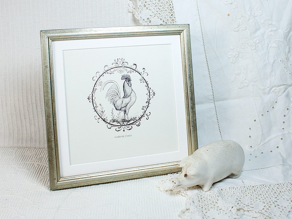 8x8 Pouces en Détresse Argent Cadre Carré Instagram Format Argent Mariage Anniversaire Cadeau Bureau