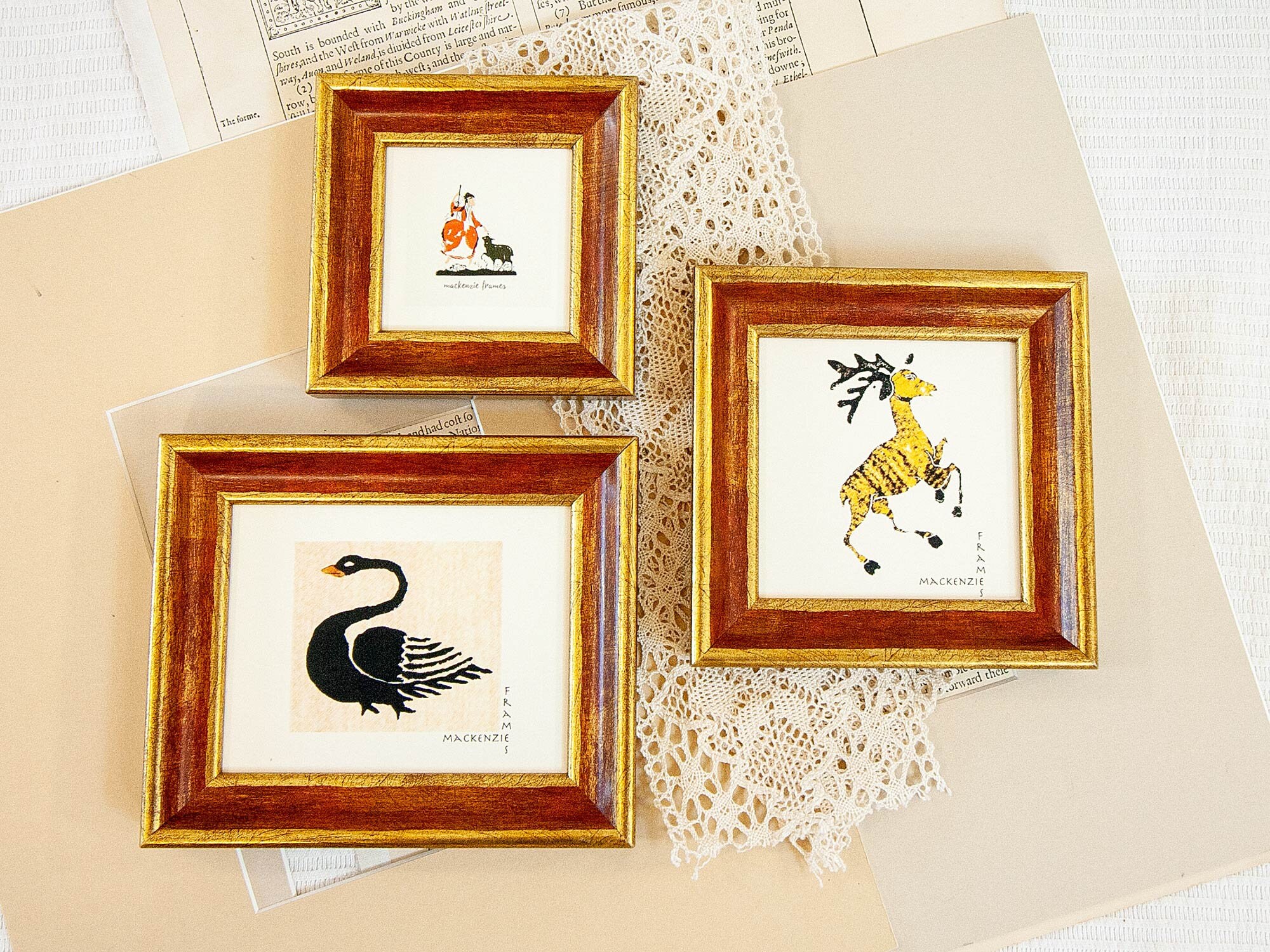 Cadre Photo 3x3, 4x4, 4x5 ou 5x5 Pouces en Finition Moyenne Rose-Rouge Simple de Luxe/Mariage d'or/M