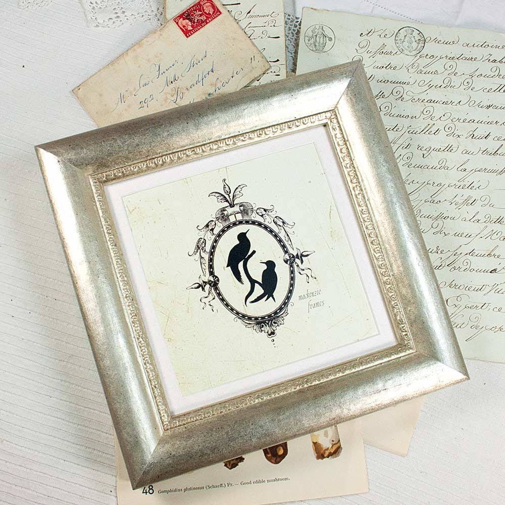 8x8 Pouces Old Silver Chunky Style Photo Frame/Wedding Anniversary Bridesmaids Gift Office Desktop S