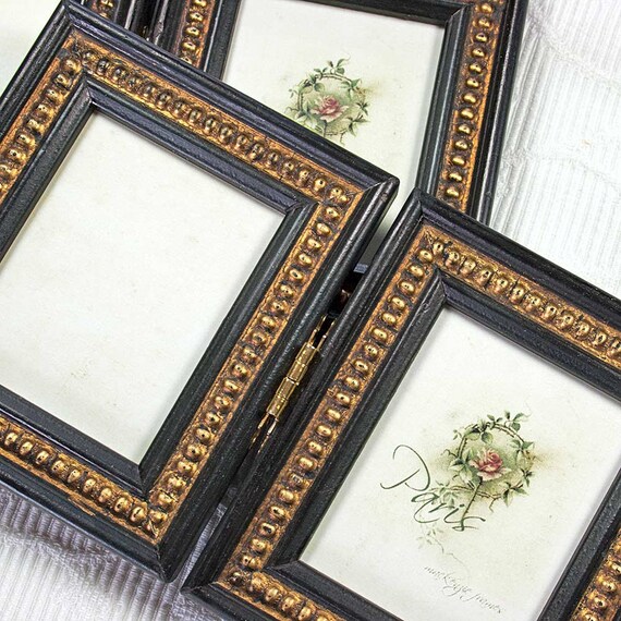 Bilderrahmen Double Colour Floral Design Shabby Vintage Fotorahmen