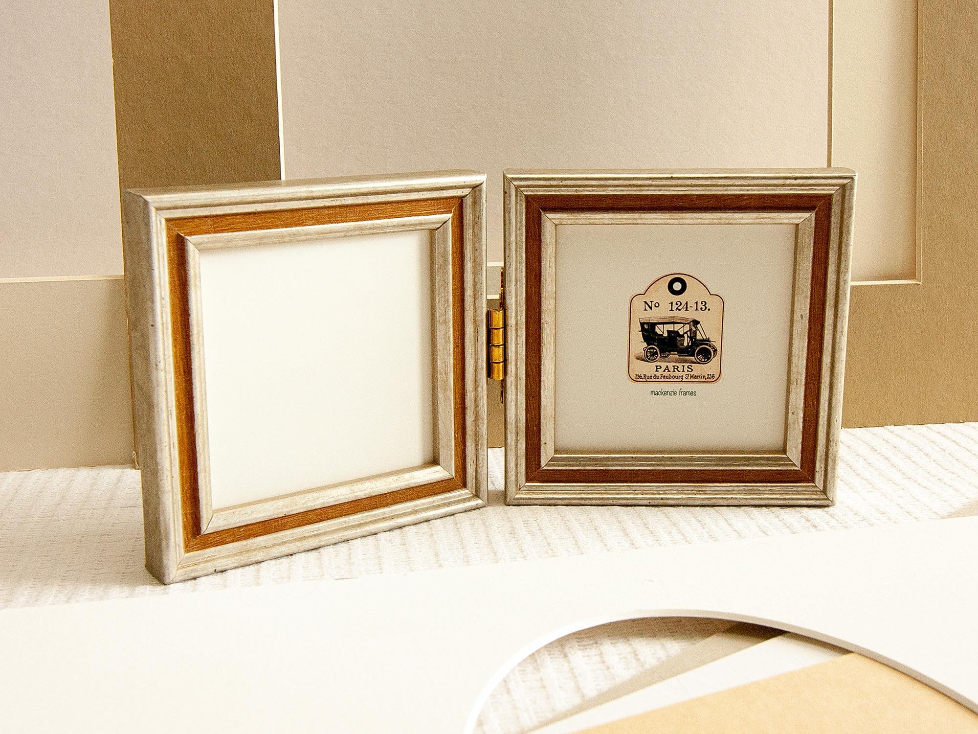 3x3inch Hinged Double Photo Frame Etsy