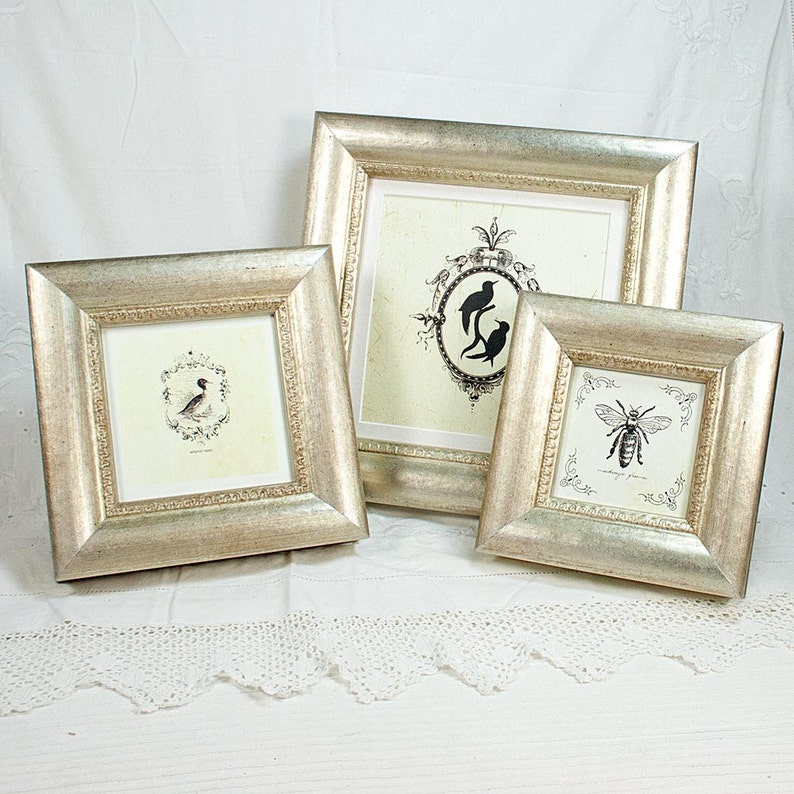 5x5 Inch Old Silver Chunky Style Photo Frame/square Frame/5x5 Etsy