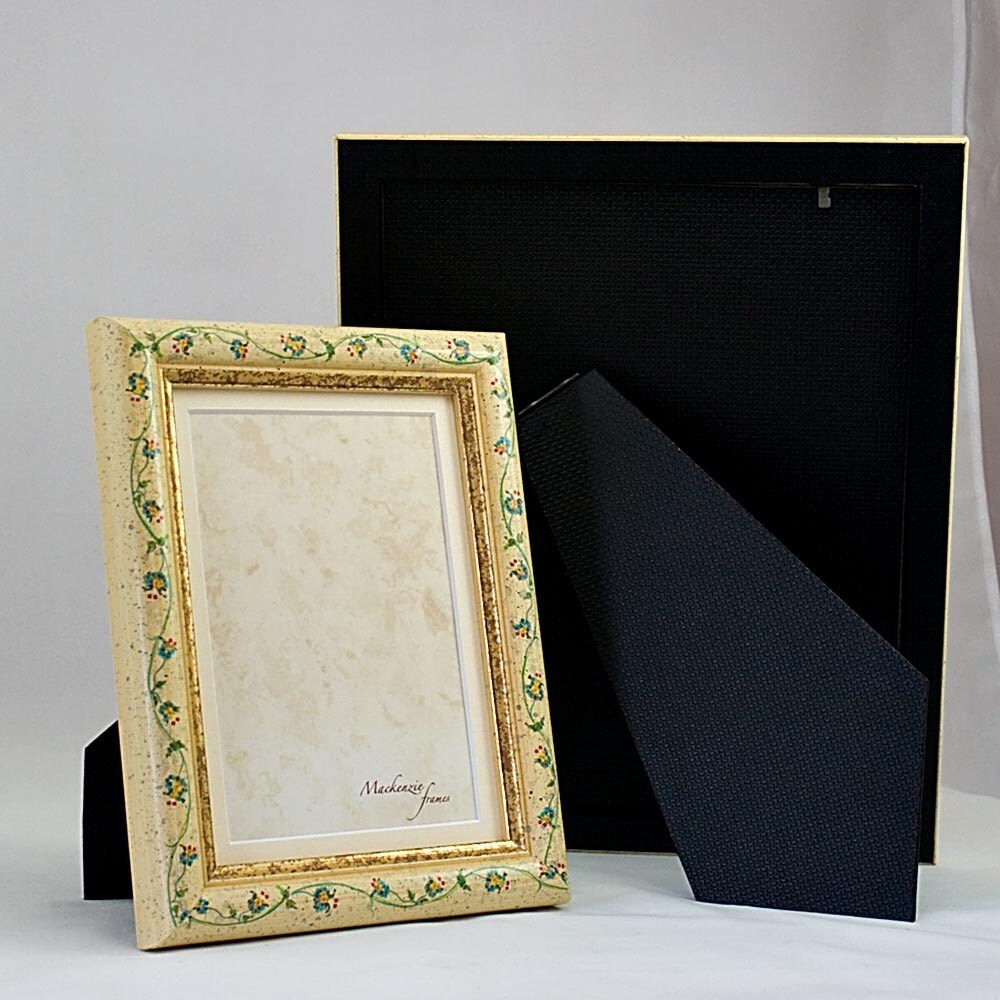 5x7 Pouces Jaune Flowery Photo Frame