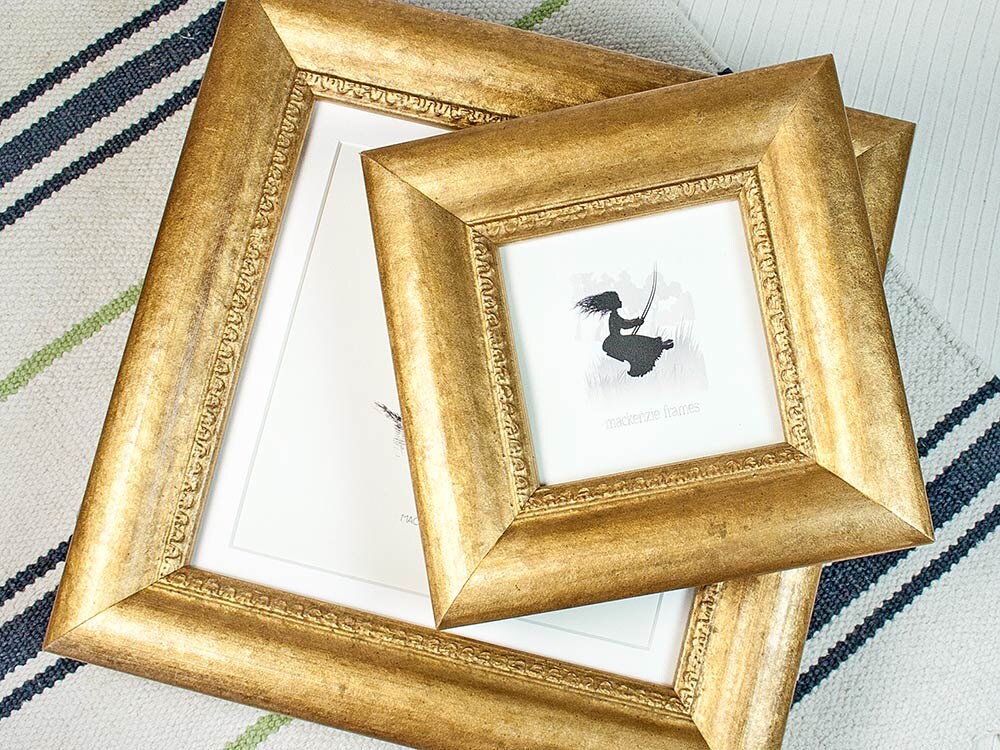 4x4 Inch Old Gold Chunky Style Deluxe Photo Frame Wedding/Office Desktop/Bridesmaids Gift/Instagram 