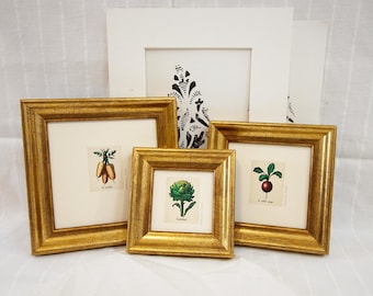3x3, 4x4, 3.5x5, 4x5 and 5x5 inch Photo Frames in Deluxe Simple Smooth Gold Finish Medium-Width/Golden Wedding/Brides/Office Frame