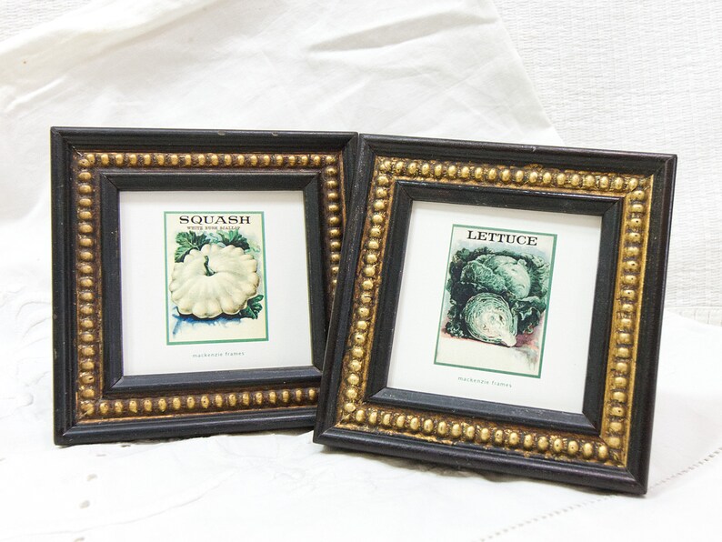 3x3, 4x4 and 5x5 inch Black & Gold Boules Photo Frames Antiqued distressed style /Square/Instagram/Photo Frame/ image 5