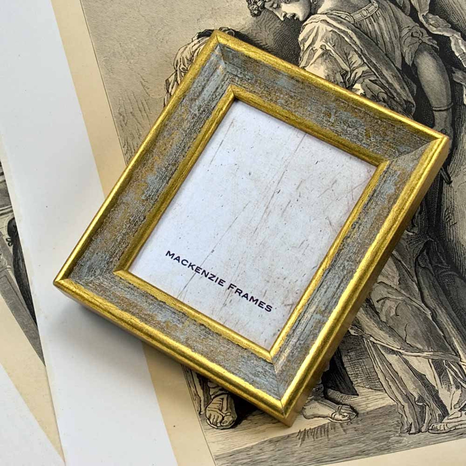 4x5 or 4x6 inch Photo Frame in Deluxe Simple Smooth Distressed Etsy