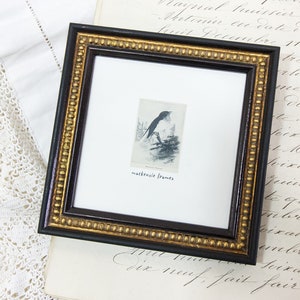 3x3, 4x4 and 5x5 inch Black & Gold Boules Photo Frames Antiqued distressed style /Square/Instagram/Photo Frame/ image 6