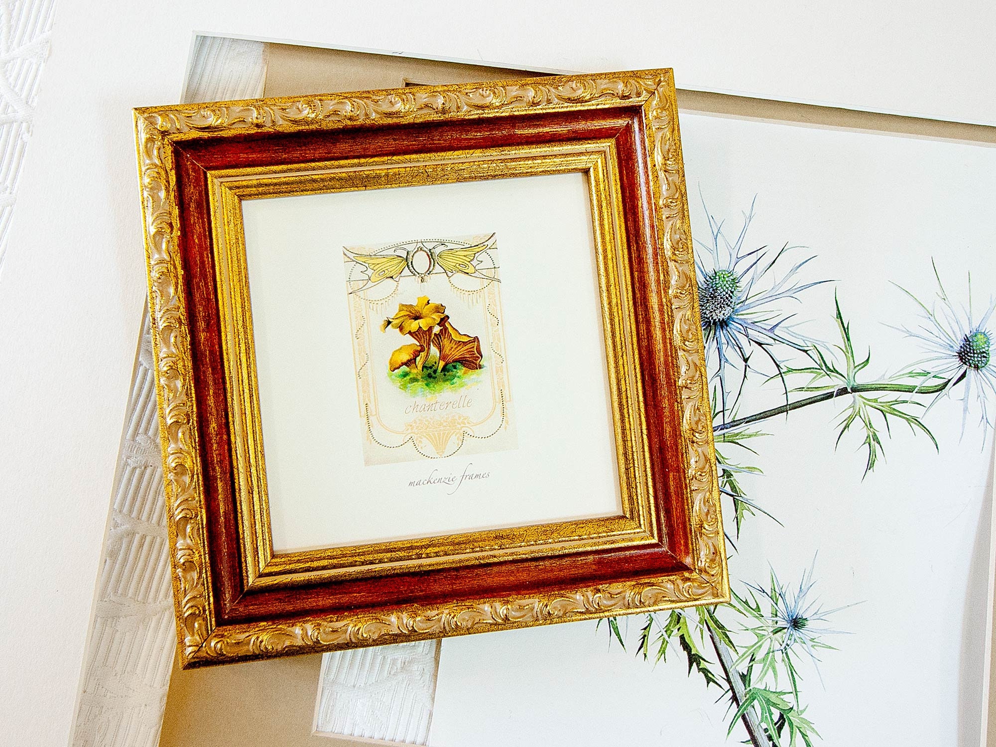 5x5 Pouces Marron Orné-Brun-Et-Or Format Instagram Anniversaire Cadeau Bureau Deluxe Cadre Carré