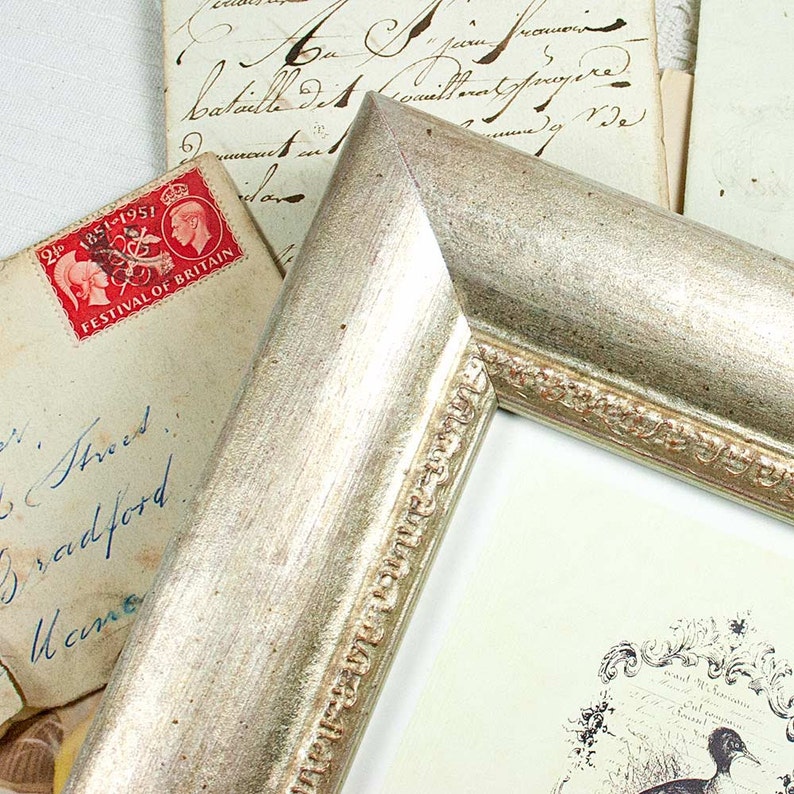 5x5 Inch Old Silver Chunky Style Photo Frame/square Frame/5x5 Etsy