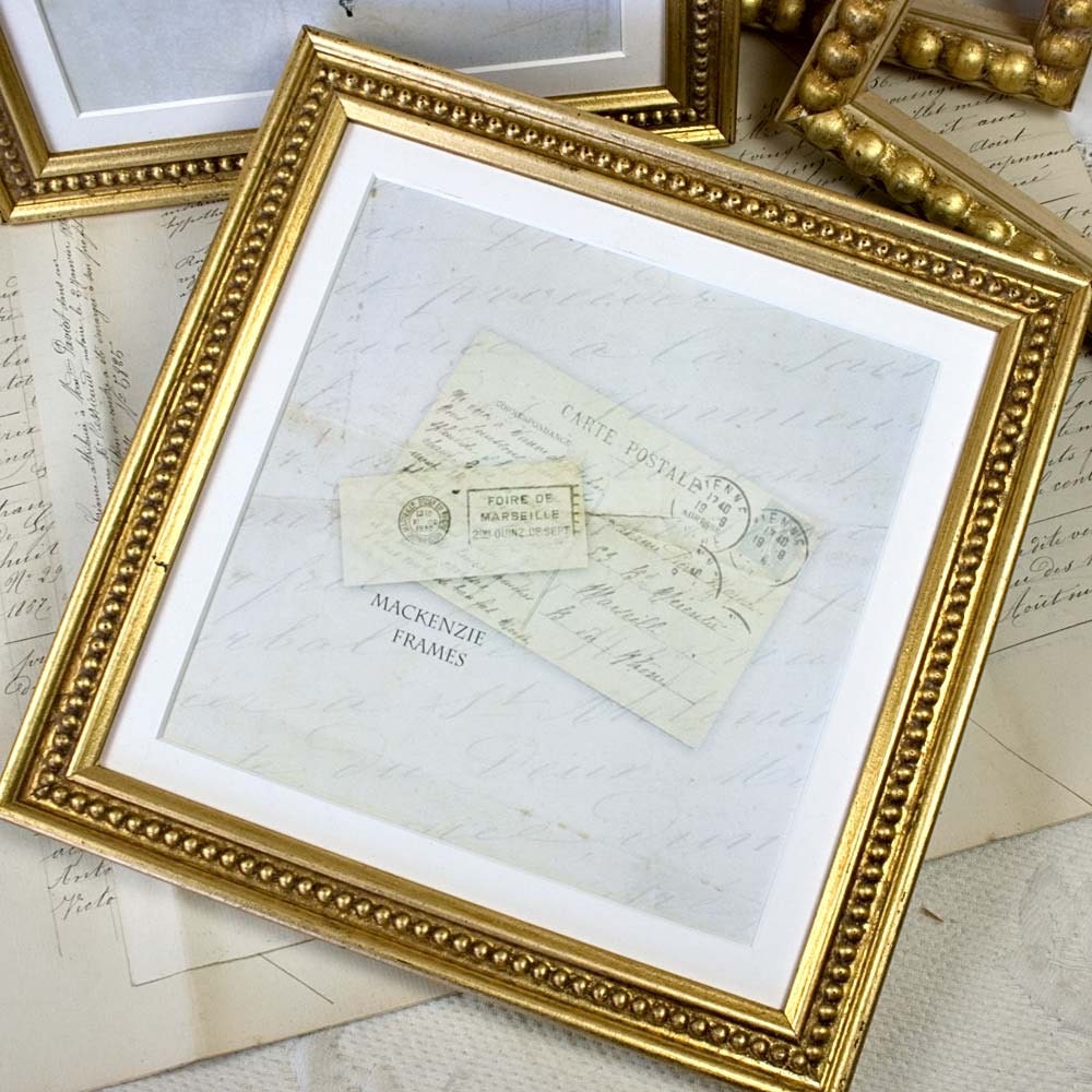 8x10 Pouces ou 8x8 Old Gold Boules Photo Frame Antique Style/Mariage Anniversaire Bureau de Bureau C