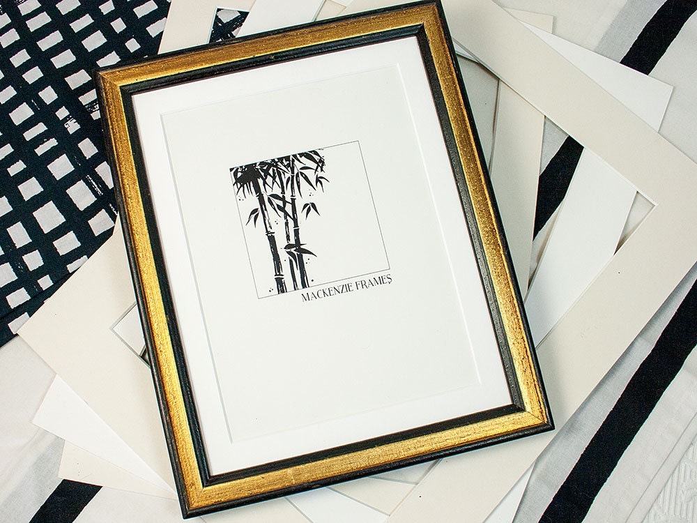 7x9 Pouces Antique Style Noir et Simple Or Cadre Photo/Cadeaux Pour Hommes Bureau Portrait Sépia Bla