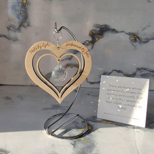 Sympathy Gift, Grief Gift, Crystal Rainbow Maker for Daily Remembrance Consolation Grief loss of Mother Father Child Spouse Miscarriage