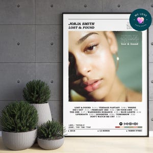 Jorja Smith - Lost & Found Album Poster / Jorja Smith Poster / Album Cover Poster / Album Print / Music Print / Home Wall Decor / Music Gift
