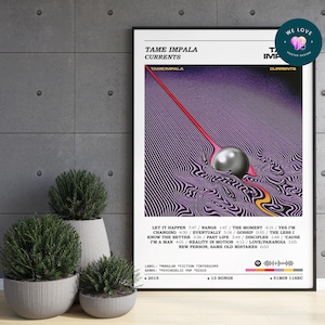 Tame Impala - Currents Album Poster / Tame Impala Poster / Album Cover Poster / Album Print / Music Print / Home Wall Decor / Music Gift