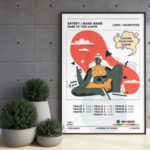 Album Cover Poster / Custom Album Cover / Album Poster / Album Cover Custom / Personalised Album Poster / Choose Your Own Album Poster