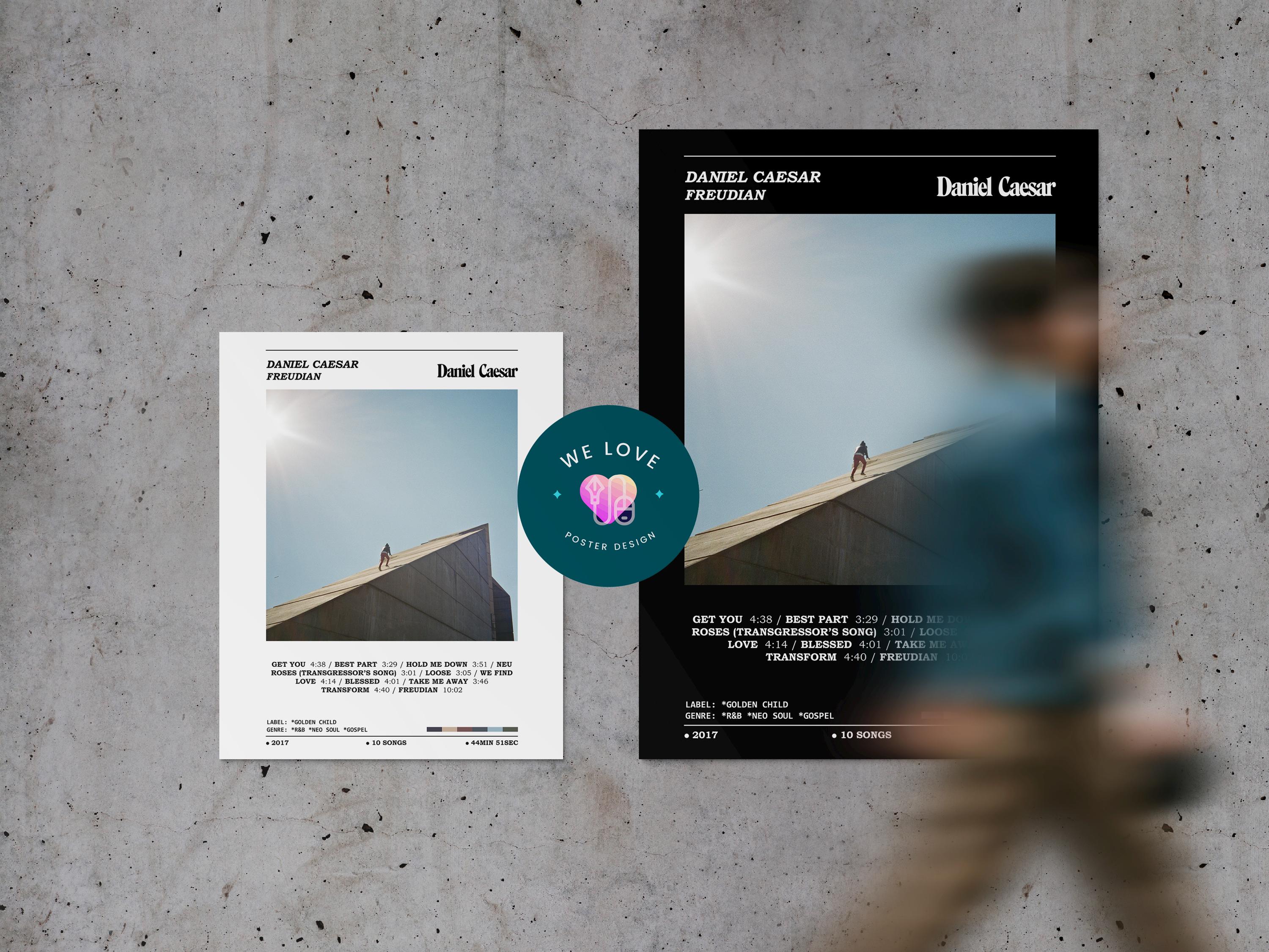 Daniel Caesar - Freudian Album Poster / Daniel Caesar Poster