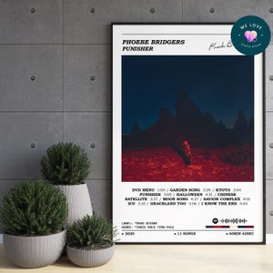 Phoebe Bridgers - Punisher Album Poster / Phoebe Bridgers Poster / Album Cover Poster / Album Print / Music Print / Home Wall Decor