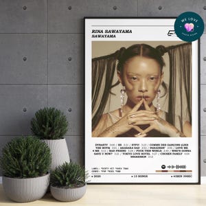 Rina Sawayama - Sawayama Album Poster / Rina Sawayama Poster / Album Cover Poster / Album Print / Music Print / Home Wall Decor / Music Gift