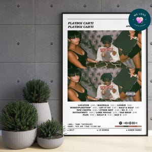 Playboi Carti - Playboi Carti Album Poster / Playboi Carti Poster / Album Cover Poster / Album Print / Musik Print / Home Decor / Wand Kunst