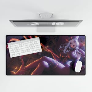 World of Warcraft Art Sexy Scarlet Crusade Desk Mat, PC Gamer Gift Idea, Home Office Work Space, Gamer Gift Idea, Desk Mat, wow fan art