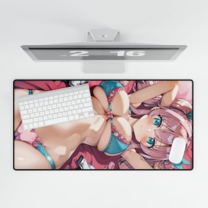 Anime Girl Desk Mat, Magic the Gathering Playmat, Gamer Mousepad, Sexy Anime Girls, Gaming Accessories, Computer Table Decor, Desk Tool Mat