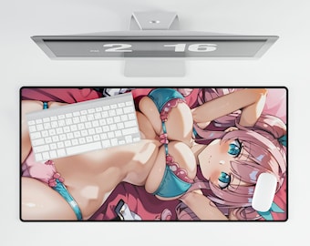 Anime Girl Desk Mat, Magic the Gathering Playmat, Gamer Mousepad, Sexy Anime Girls, Gaming Accessories, Computer Table Decor, Desk Tool Mat