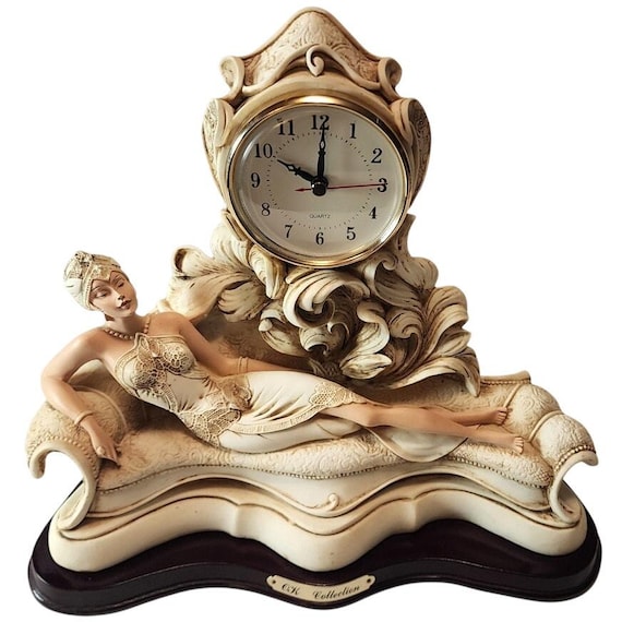 Exquisite Vintage Working Lady Clock – O K Collection - Etsy