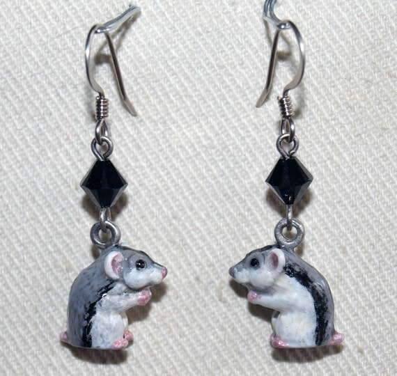 hamster earrings