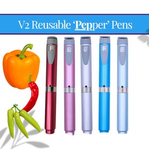 V2 Metal Reusable Liquid Dispensing ‘Pepper’ Pen with Cartridge