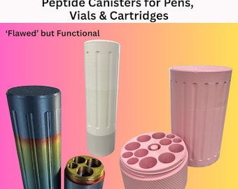 Peptide Pen Vial & Cartridge Stations | Fits V1 or V2 Pens | Flawed but Functional