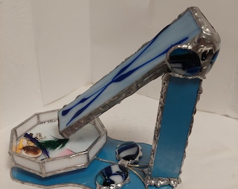 Kalejdoskop i målat glas för salongen - konstnärens originaldesign