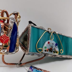 Stained glass kaleidoscope - flowers, garden, iris, watering can, rose
