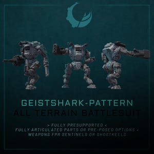 Geistshark-Pattern All Terrain Battlesuit - Small walker