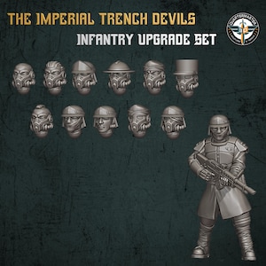 Trench Devil Infantry Upgrade Set 1 - Quartermaster3D