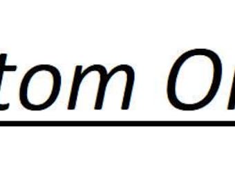 Custom Order - Parts and pieces for models