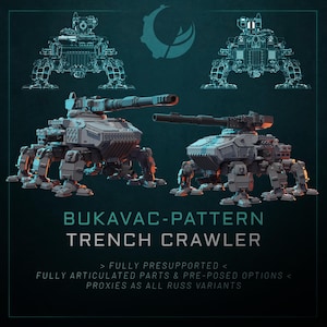 Bukavac-Pattern Trench Crawler - Sci-fi light mech walker