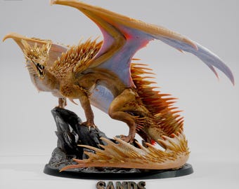 Topaz Dragon - Adult - Rescale Miniatures - Resin 3d print