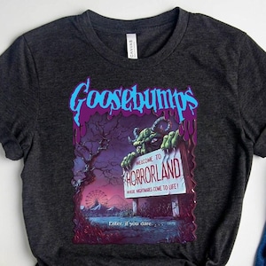 グースバンプス シャツ、グースバンプス Tシャツ、ホラーランド シャツ、R.L.Stine グースバンプス シャツ、グースバンプス ハロウィン シャツ、ハロウィン シャツ、ホラー ブック