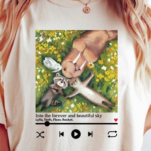 Guardians of the Galaxy Floral T-Shirt: Lylla, Rocket, Floor