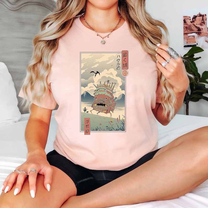 Howl's Moving Castle T-Shirt: Studio Ghibli Anime Tee image 4