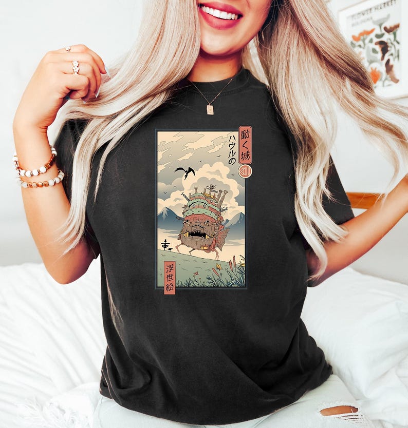 Howl's Moving Castle T-Shirt: Studio Ghibli Anime Tee image 5