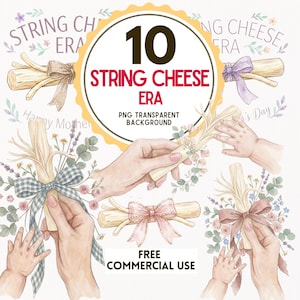 HOT 2026 TREND!! String Cheese Mama Era PNG, String Cheese Mom In Her Coffee Era Png, Trendy Overstimulated Mom, String Cheese Era Mom Life