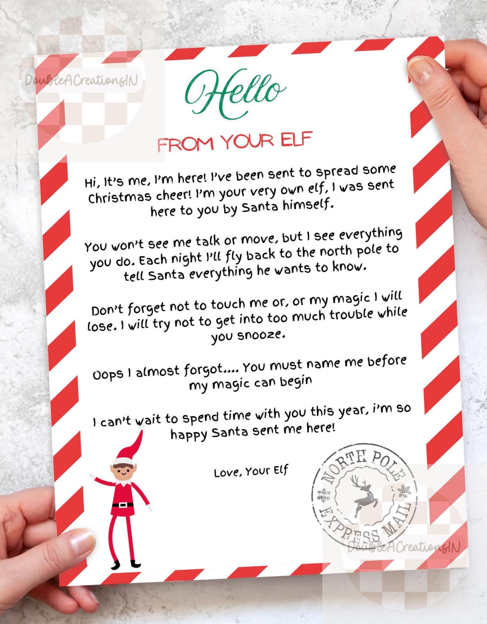 Christmas Elf Printable Welcome - Il 1588xN.6392304957 Mr61 