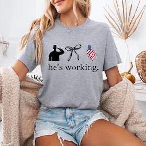 he&#39;s working png, military png, military wife png, marine wife png, navy wife png, army wife png, coquette bow png, military sublimation