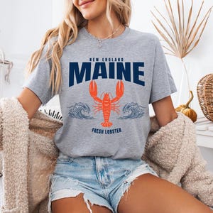 Estética de pescador Maine Png, Costa de Nueva Inglaterra Png, Langosta Png, Maine Png, Diseño de camiseta Y2K, Núcleo de pescador Png, Sublimación de pescador