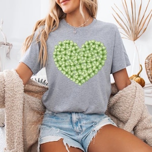 Shamrock Heart Png, St. Patricks Day Png, Lucky Shamrock Png, Irish Png, Clover Png, Lucky Charm Png, St. Patricks Day Shirt Design