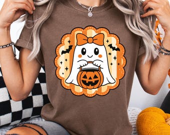 Süßer Geist Png, Halloween Png kokett, Adrettes Halloween Png, Halloween Streifen, trendiger Halloween Png, Halloween Sublimation, trendiger Geist