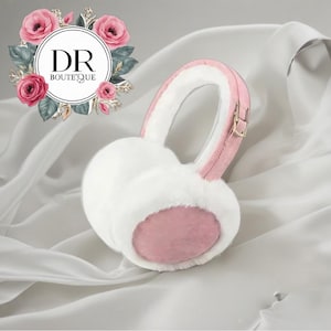 Plush Faux Fur Winter Earmuffs - Adjustable, Ultra-Soft and Stylish Ear Warmers in Grey, Black, Camel, Pink, Navy & Khaki