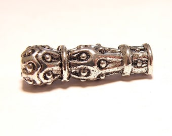 40% OFF -- Six (6) Genie Bottle Silver Pewter Spacer Beads